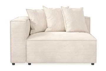 Cubo 2-seters Venstremodul i Manchester 120 cm bred - Beige - Møbler - Sofaer - Modulsofaer - Øvrige moduler til modulsofa