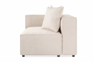 Cubo 2-seters Venstremodul i Stoff 120 cm bred - Beige - Møbler - Sofaer - Modulsofaer - Øvrige moduler til modulsofa