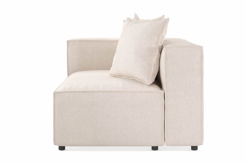 Cubo 2-seters Venstremodul i Stoff 120 cm bred - Beige - Møbler - Sofaer - Modulsofaer - Øvrige moduler til modulsofa