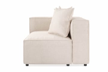 Cubo 2-seters Venstremodul i Stoff 120 cm bred - Beige - Møbler - Sofaer - 2 seter sofa