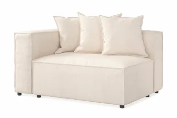 Cubo 2-seters Venstremodul i Stoff 120 cm bred - Beige - Møbler - Sofaer - Modulsofaer - Øvrige moduler til modulsofa