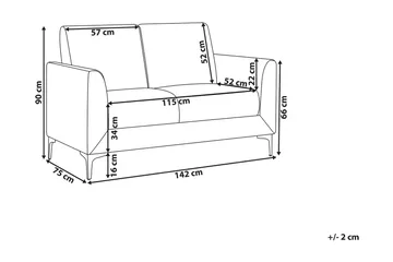 Fenes Sofa 2-4-seter - Blå - Møbler - Sofaer - 2 seter sofa