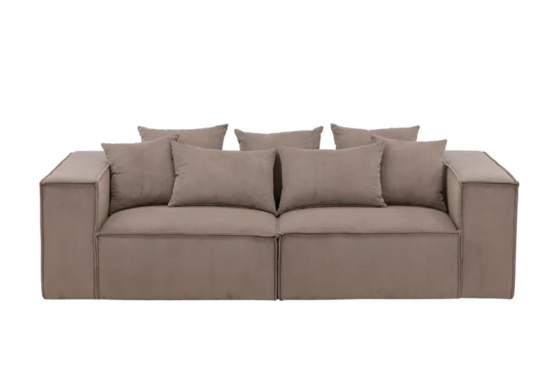 Gillholmen Sofa 2-seter, Svart/Brun