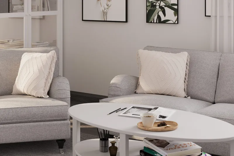 Howard Classic 2-seters Stoffsofa - Grå - Møbler - Sofaer - 2 seter sofa