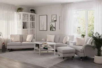Howard Classic 2-seters Stoffsofa - Grå - Møbler - Sofaer - 2 seter sofa