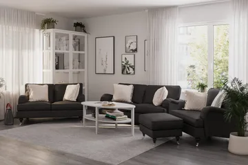 Howard Classic 2-seters Stoffsofa - Mørk grå - Møbler - Sofaer - 2 seter sofa