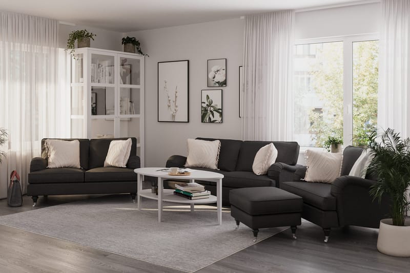 Howard Classic 2-seters Stoffsofa - Mørk grå - Møbler - Sofaer - 2 seter sofa