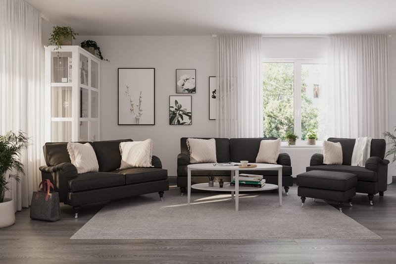 Howard Classic 2-seters Stoffsofa - Mørk grå - Møbler - Sofaer - 2 seter sofa