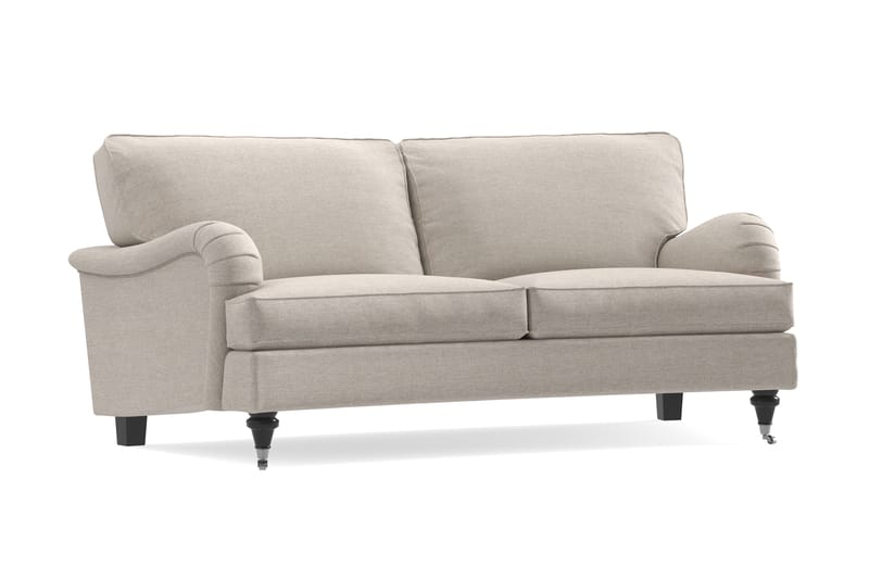 Howard Classic 2-seters Svunget Stoffsofa - Beige - Møbler - Sofaer - 2 seter sofa