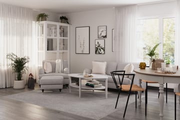 Howard Classic 2-seters Svunget Stoffsofa - Grå - Møbler - Sofaer - 2 seter sofa