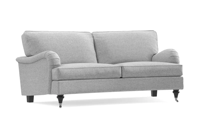Howard Classic 2-seters Svunget Stoffsofa - Grå - Møbler - Sofaer - 2 seter sofa