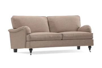 Howard Classic 2-seters Svunget Stoffsofa - Mørk beige - Møbler - Sofaer - 2 seter sofa