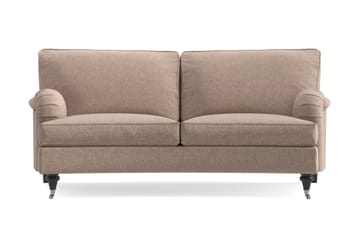 Howard Classic 2-seters Svunget Stoffsofa - Mørk beige - Møbler - Sofaer - 2 seter sofa
