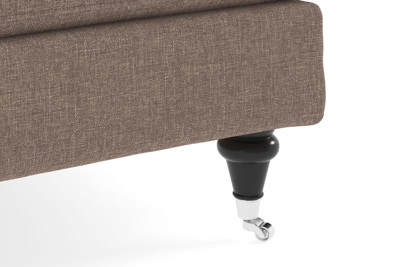 Howard Classic 2-seters Svunget Stoffsofa - Mørk beige - Møbler - Sofaer - 2 seter sofa