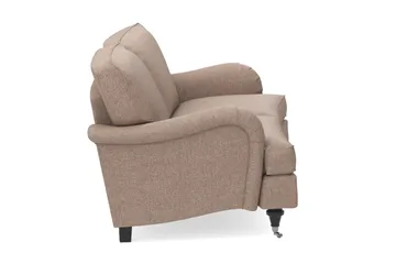 Howard Classic 2-seters Svunget Stoffsofa - Mørk beige - Møbler - Sofaer - 2 seter sofa