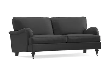 Howard Classic 2-seters Svunget Stoffsofa - Mørk grå - Møbler - Sofaer - 2 seter sofa