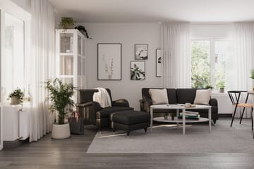 Howard Classic 2-seters Svunget Stoffsofa - Mørk grå - Møbler - Sofaer - 2 seter sofa