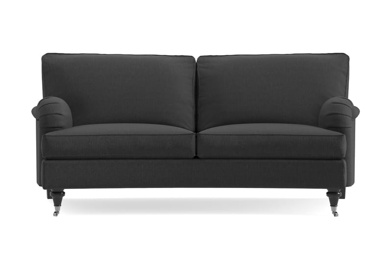 Howard Classic 2-seters Svunget Stoffsofa - Mørk grå - Møbler - Sofaer - 2 seter sofa