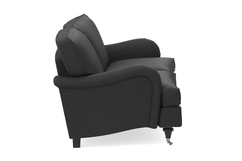 Howard Classic 2-seters Svunget Stoffsofa - Mørk grå - Møbler - Sofaer - 2 seter sofa