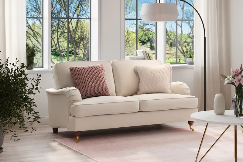 Howard Lyx 2-seters Stoffsofa - Beige - Møbler - Sofaer - 2 seter sofa