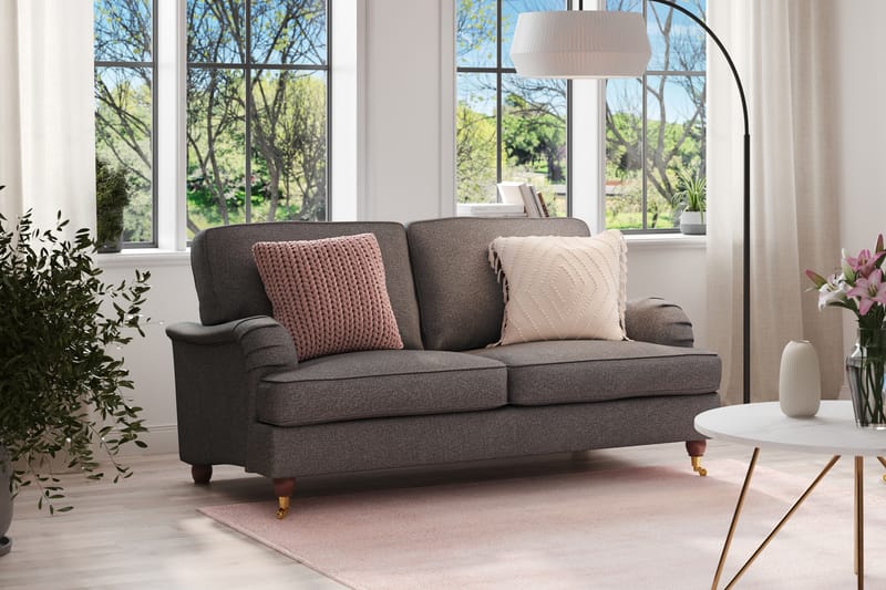 Howard Lyx 2-seters Stoffsofa - Mørk grå - Møbler - Sofaer - 2 seter sofa