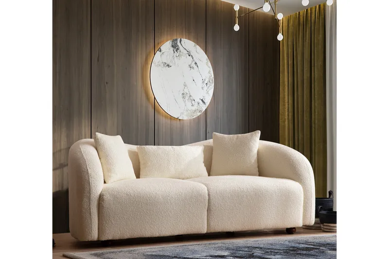 Hungirr Sofa 2-seters - Beige|Bouclé - Møbler - Sofaer - 2 seter sofa