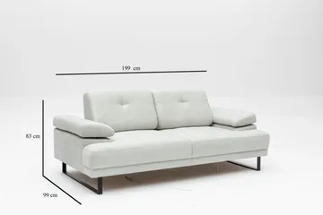 Kitimat Sofa 2-seters - Hvit - Møbler - Sofaer - 2 seter sofa