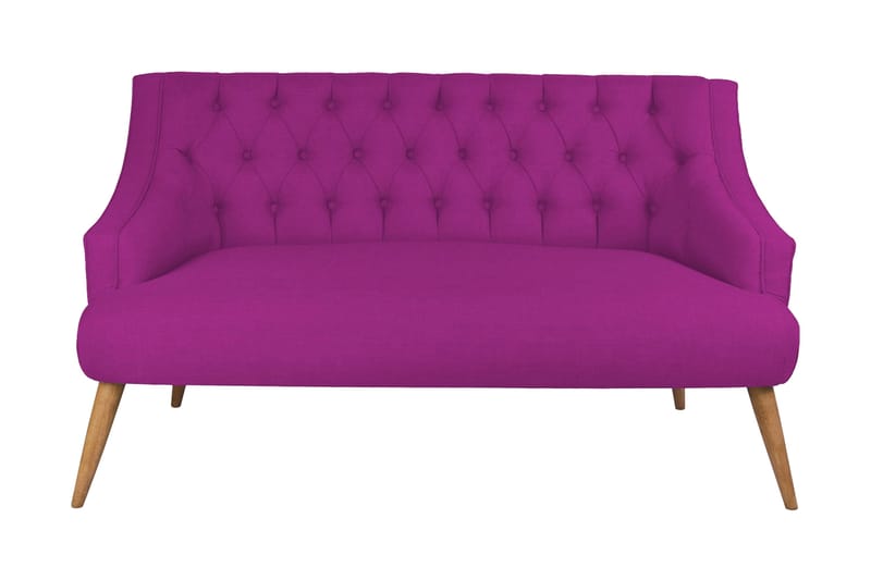 Lamonti 2-seters Sofa, Lilla/Natur