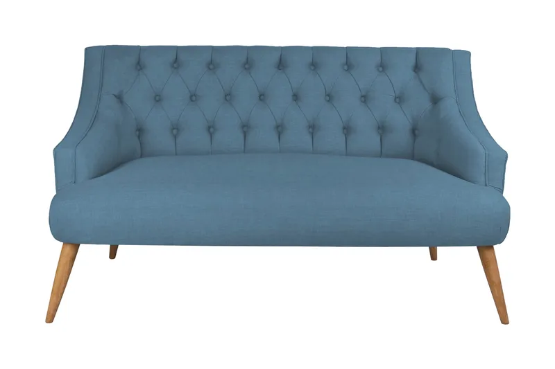 Lamonti 2-seters Sofa, Mørkeblå/Natur