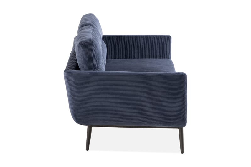 Lenestol Fiolla - Blå/Cordfløyel - 2 seter sofa
