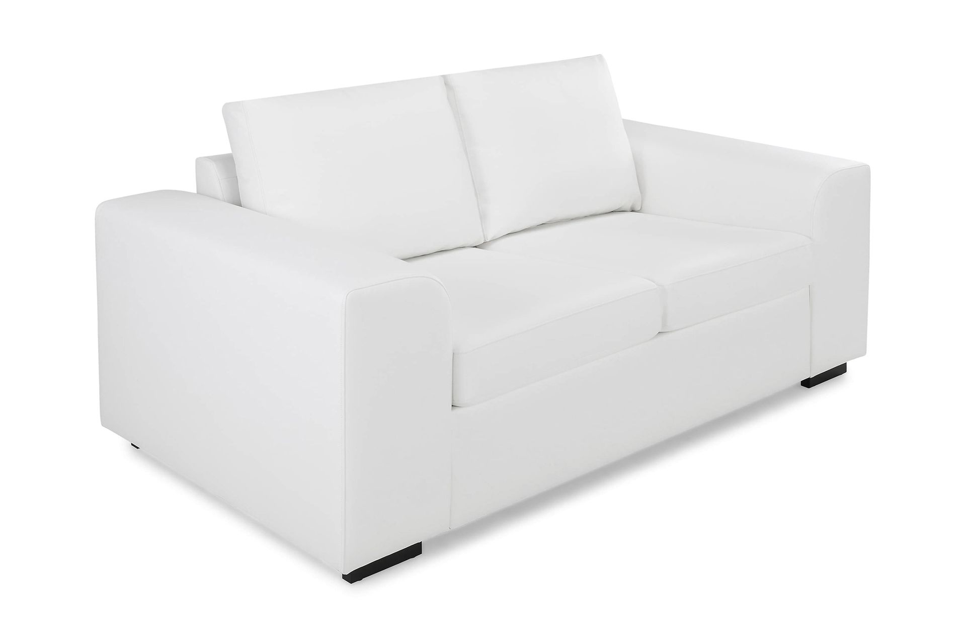 Link 2-seters Sofa i Kunstlær - Hvit - Møbler - Sofaer - 2 seter sofa