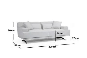 Lums 2-Seter Sofa - Beige - Møbler - Sofaer - 2 seter sofa