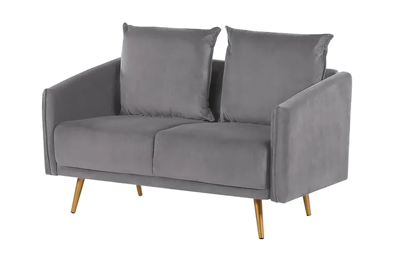 Maurana 2-seters Sofa - Fløyel/Grå - Møbler - Sofaer - 2 seter sofa