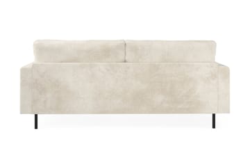 Menard Compact 3-seters Fløyelssofa - Kremhvit - Møbler - Sofaer - Fløyelssofaer