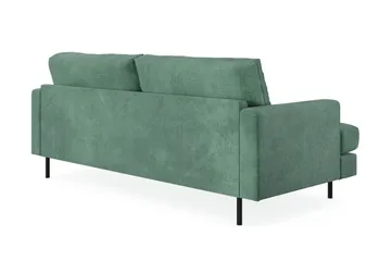 Menard Compact 3-seters Fløyelssofa - Mørk grønn - Møbler - Sofaer - Fløyelssofaer
