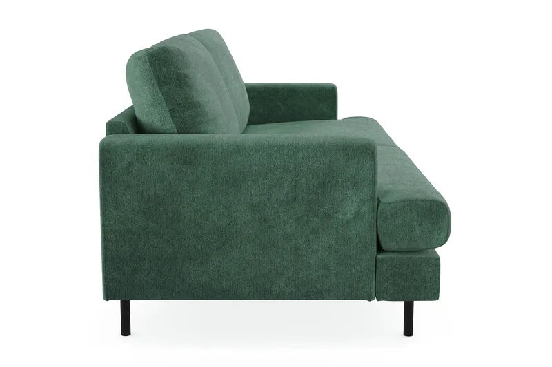 Menard Compact 3-seters Fløyelssofa - Mørk grønn - Møbler - Sofaer - Fløyelssofaer