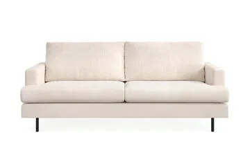 Menard Compact 3-seters Manchestersofa - Beige - Møbler - Sofaer - 3 seter sofa