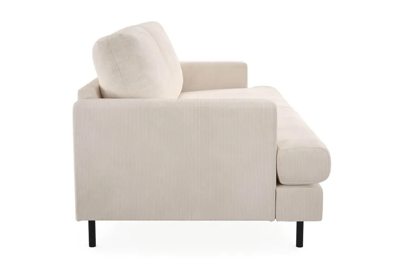 Menard Compact 3-seters Manchestersofa - Beige - Møbler - Sofaer - 3 seter sofa