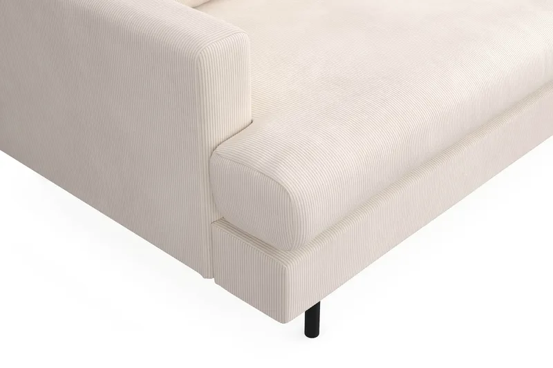 Menard Compact 3-seters Manchestersofa - Beige - Møbler - Sofaer - 3 seter sofa