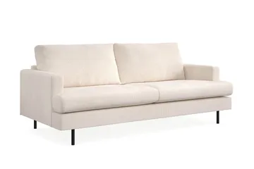 Menard Compact 3-seters Manchestersofa - Beige - Møbler - Sofaer - 3 seter sofa