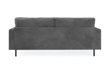 Menard Compact 3-seters Manchestersofa - Grå - Møbler - Sofaer - 3 seter sofa
