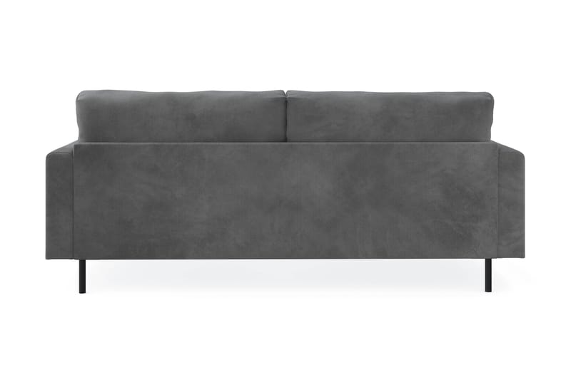 Menard Compact 3-seters Manchestersofa - Grå - Møbler - Sofaer - 3 seter sofa