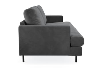 Menard Compact 3-seters Manchestersofa - Grå - Møbler - Sofaer - 3 seter sofa