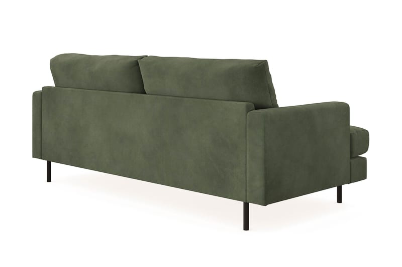 Menard Compact 3-seters Manchestersofa - Grønn - Møbler - Sofaer - 3 seter sofa