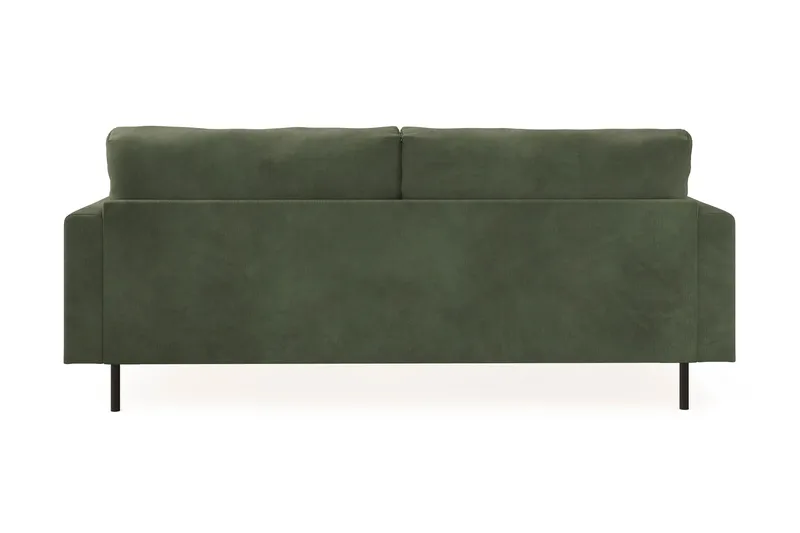 Menard Compact 3-seters Manchestersofa - Grønn - Møbler - Sofaer - 3 seter sofa