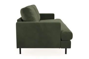 Menard Compact 3-seters Manchestersofa - Grønn - Møbler - Sofaer - 3 seter sofa