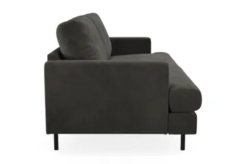 Menard Compact 3-seters Manchestersofa - Mørk grå - Møbler - Sofaer - 3 seter sofa