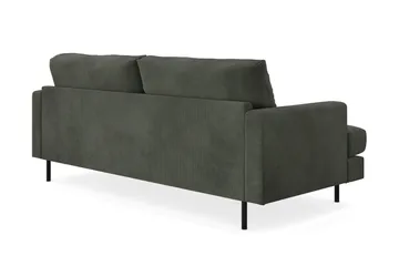 Menard Compact 3-seters Manchestersofa - Mørk grønn - Møbler - Sofaer - 3 seter sofa