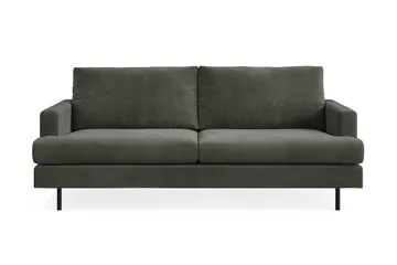 Menard Compact 3-seters Manchestersofa - Mørk grønn - Møbler - Sofaer - 3 seter sofa