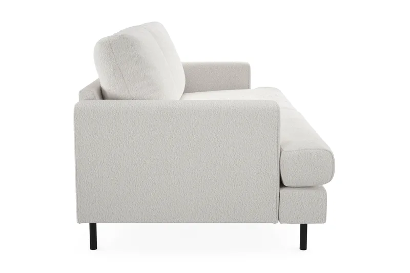 Menard Compact 3-seters Sofa i Bouclé - Hvit - Møbler - Sofaer - 3 seter sofa